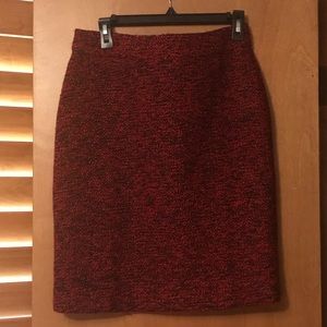 Garnet Hill red and black skirt